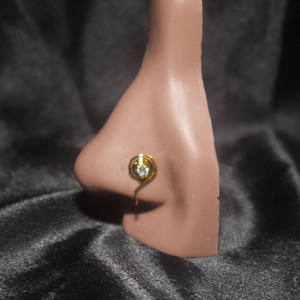 SWIRL GEM NOSE CUFF SWIRL GEM NOSE CUFF