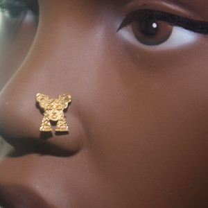 Nicki Girl with earring Nose Stud Ring Piercing Jewelry Nicki Girl with earring Nose Stud Ring Piercing Jewelry