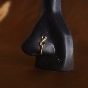 infinity eight gem nose cuff infinity eight gem nose cuff