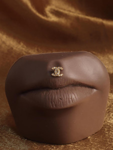 Push in threadless Double CC Lip body piercing jewelry Push in threadless Double CC Lip body piercing jewelry