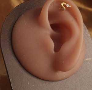 Snake Gold Color Gem Cartilage Ear Piercing Jewelry Snake Gold Color Gem Cartilage Ear Piercing Jewelry
