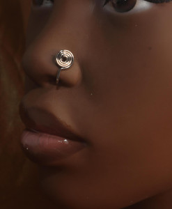 Swirl Handmade Silver Faux Nose piercing Swirl Handmade Silver Faux Nose piercing