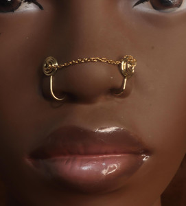 Two In One Nose Cuff Chain non piercing Jewelry Two In One Nose Cuff Chain non piercing Jewelry
