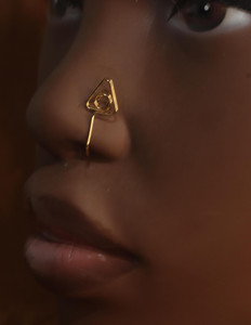 Triangle Circle Non Piercing Nose Cuff Triangle Circle Non Piercing Nose Cuff