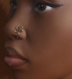 S loop Top Wire Nose Cuff Fake Piercing S loop Top Wire Nose Cuff Fake Piercing
