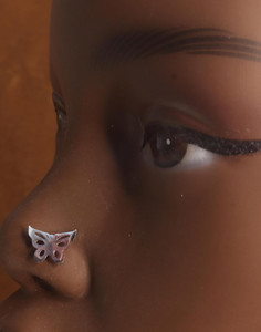 Outline Wings Butterfly Nose Stud Piercing Outline Wings Butterfly Nose Stud Piercing