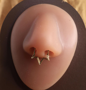 Star Septum Clicker Nose Hoop Piercing Jewelry Star Septum Clicker Nose Hoop Piercing Jewelry