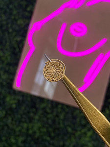 Spiral Flower Nose Stud corkscrew Spiral Flower Nose Stud corkscrew