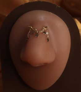 Star Dangles Bridge Piercing Jewelry Star Dangles Bridge Piercing Jewelry