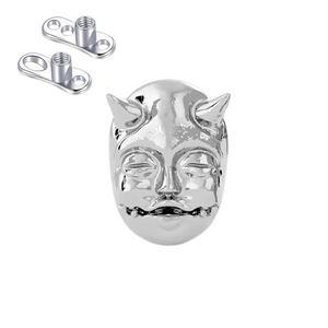 Demon Face Halloween Titanium Dermal Anchor