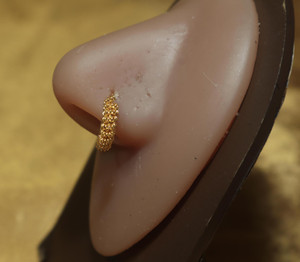 20G Gold bead Nose Hoop 20G Gold bead Nose Hoop