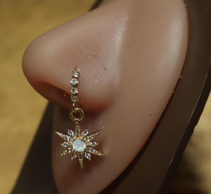 Opal Star Nose Hoop Opal Star Nose Hoop