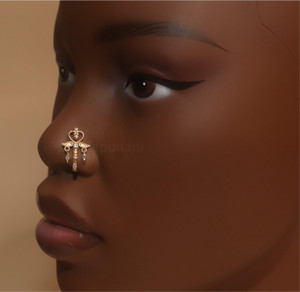 Ambitious Cubic Zirconia Nose Stud Piercing Ambitious Cubic Zirconia Nose Stud Piercing