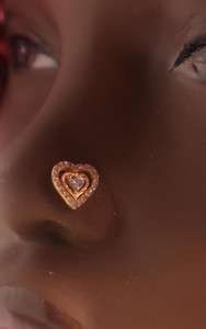 Double Heart Nose Stud Ring Piercing Jewelry Double Heart Nose Stud Ring Piercing Jewelry