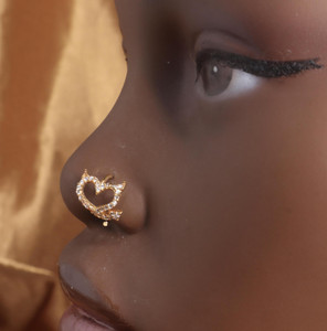 Horn Baddie Gem Nose Hoop Ring Jewelry Horn Baddie Gem Nose Hoop Ring Jewelry