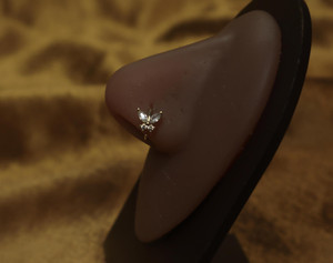 Nature Gemstone Butterfly Nose Hoop Nature Gemstone Butterfly Nose Hoop