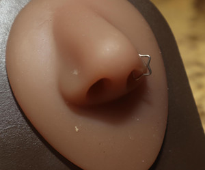 Side Star Nose Hoop Side Star Nose Hoop