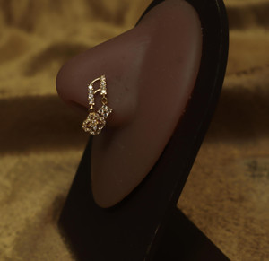 Melodic Music Note Gem Nose Stud