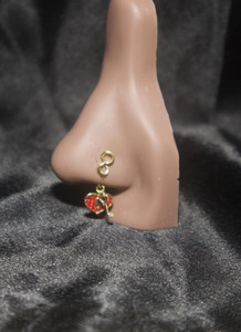 Key to heart nose cuff Key to heart nose cuff