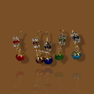 Divine Popular Dangle Gem Nose Hoop Ring Divine Popular Dangle Gem Nose Hoop Ring