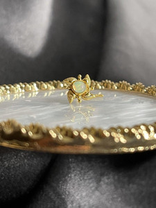 Natural Opal Gemstone Nose Stud Ring Piercing Natural Opal Gemstone Nose Stud Ring Piercing