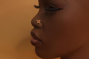 Butterfly Wings Gem Nose Stud Piercing Jewelry Butterfly Wings Gem Nose Stud Piercing Jewelry