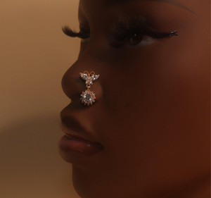 Sanjana Gem Butterfly Nose Stud Piercing Jewelry Sanjana Gem Butterfly Nose Stud Piercing Jewelry