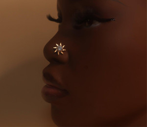Skittles Handmade Flower Gem Nose Stud Piercing Jewelry Skittles Handmade Flower Gem Nose Stud Piercing Jewelry