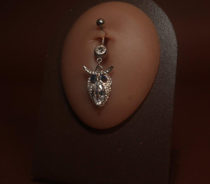 Owl Navel Belly Button Ring Piercing Jewelry Owl Navel Belly Button Ring Piercing Jewelry