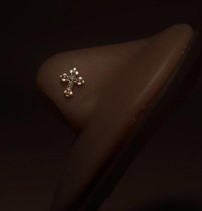 Holy Cross Nose Stud Ring Piercing Holy Cross Nose Stud Ring Piercing