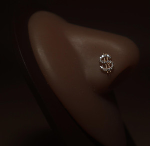 Dollar Sign 2.0  Nose Stud Ring Piercing Jewelry Dollar Sign 2.0  Nose Stud Ring Piercing Jewelry