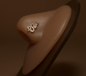 Gem Slime Snake Nose Stud Piercing Jewelry Gem Slime Snake Nose Stud Piercing Jewelry