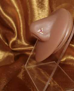 Dominique Gold Gems Nose Stud Ring Piercing Dominique Gold Gems Nose Stud Ring Piercing