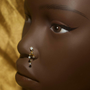 Constellations Gems Stars Nose Stud Ring Piercing Jewelry Constellations Gems Stars Nose Stud Ring Piercing Jewelry