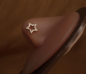 Rhinestone Star Bling Cz Gem Nose Stud Jewelry Rhinestone Star Bling Cz Gem Nose Stud Jewelry