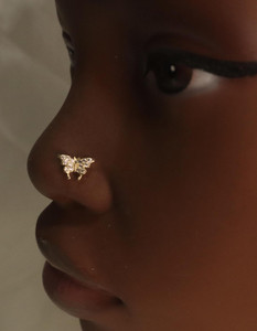 Cute Butterfly Tiny Nose Stud Piercing Cute Butterfly Tiny Nose Stud Piercing