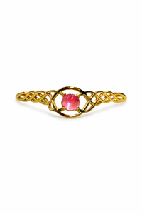 Dual Gem Celtic Non Nose Bridge Nose Cuff