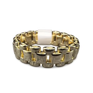 Gold Chain Link Band Ring