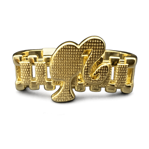 18K Gold Barbz Double Finger Ring