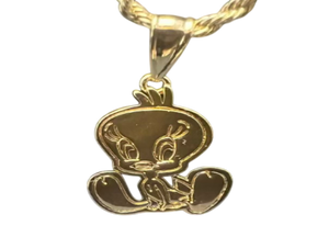 Gold Tweety Bird Necklace