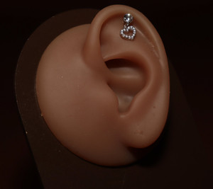 Dangling Heart Cartilage Piercing Ear Jewelry For Women Dangling Heart Cartilage Piercing Ear Jewelry For Women