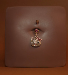 Dangle Kitty Navel Belly Button Ring Piercing Jewelry Dangle Kitty Navel Belly Button Ring Piercing Jewelry