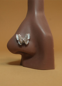 Cubic Zircon Gem Butterfly Magnetic Nose Jewelry Cubic Zircon Gem Butterfly Magnetic Nose Jewelry