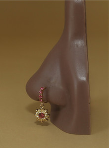 Dangle Fairytale Pink Gem Nose Hoop Dangle Fairytale Pink Gem Nose Hoop