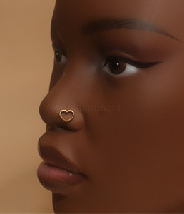 Mini Gold Heart Nose Stud Piercing Jewelry Mini Gold Heart Nose Stud Piercing Jewelry