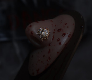 Machete Cubic Zircon Gems Nose Stud Piercing Jewelry Machete Cubic Zircon Gems Nose Stud Piercing Jewelry