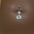 Steel Dangling Zodiac Sign Navel Belly Button Ring Body Piercing Jewelry