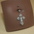 Steel Gem Gothic Cross Navel Belly Ring Button Body Piercing
