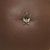 Steel top Butterfly Navel Belly Button Ring Body Piercing Jewelry