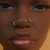 Heaven L bend Nose Ring Chain Cuff Stud Piercing Jewelry Heaven L bend Nose Ring Chain Cuff Stud Piercing Jewelry